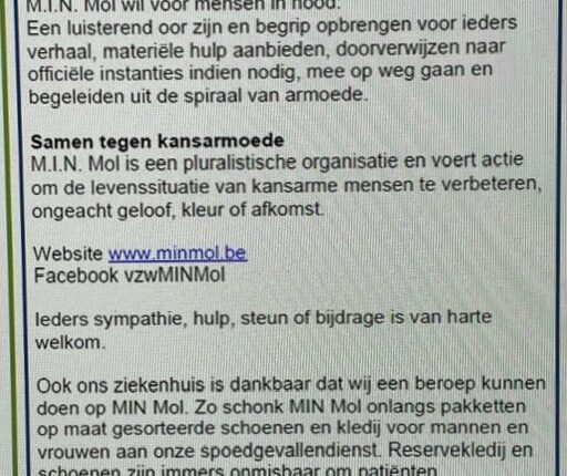Uit “Hartritme”, wekelijkse nieuwsbrief                      H. Hartziekenhuis Mol…